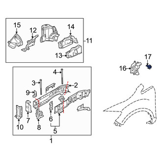 Mazda OE - Headlight Fastener Clip