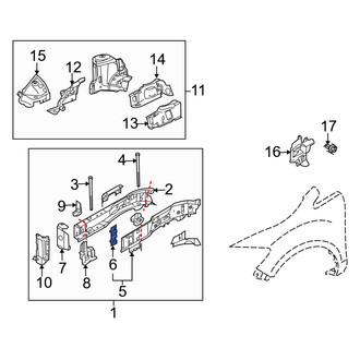 Mazda OE - Front Outer Frame Side Member Reinforcement