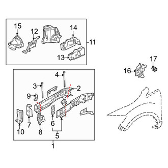 Mazda OE - Fender - Structural Components & Rails