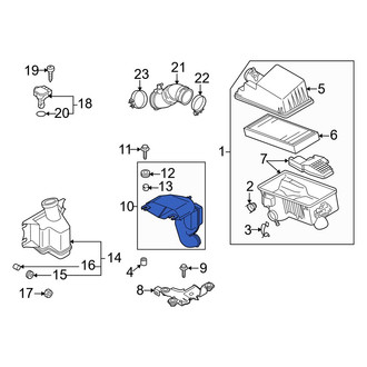Mazda OE - Front Left Engine Air Intake Hose