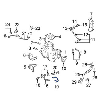 Mazda OE - Turbocharger Coolant Line