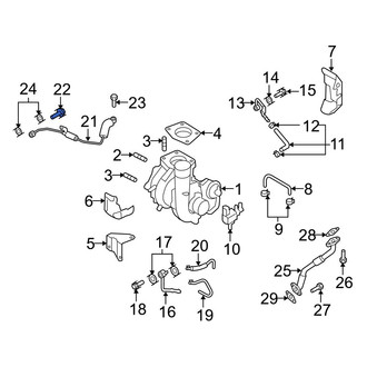 Mazda OE - Turbocharger Coolant Line Bolt