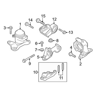 Mazda OE - Engine / Transaxle - Engine & Transmission Mounting (2.5L)