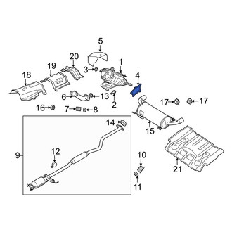 Mazda OE - Front Rearward Catalytic Converter Gasket