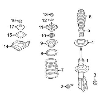 Mazda OE - Front Suspension - Struts & Components