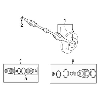 Mazda OE - Front Suspension - Drive Axles (AWD)