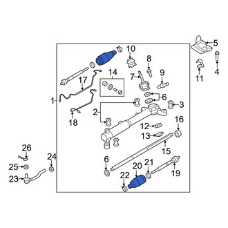Mazda OE - Rack and Pinion Bellows