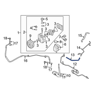 Mazda OE - Power Steering Return Hose