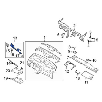 Mazda OE - Instrument Panel Trim Panel