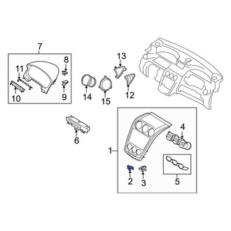 Mazda OE - Liftgate Trim Cover Clip