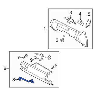 Mazda OE - Front Glove Box Latch