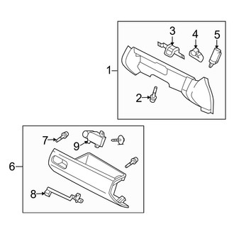 Mazda OE - Instrument Panel - Glove Box