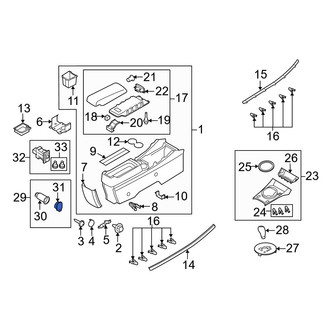Mazda OE - 12 Volt Accessory Power Outlet Cover