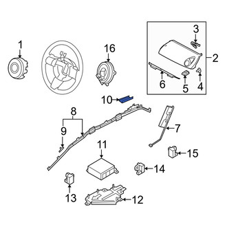 Mazda OE - Right Curtain Air Bag Bracket