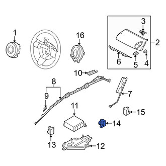 Mazda OE - Rear Air Bag Impact Sensor