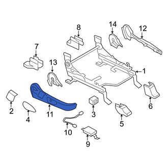 Mazda OE - Right Outer Seat Track Cover