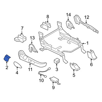Mazda OE - Front Right Rearward Seat Trim Panel Cap