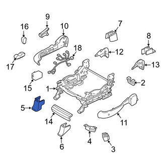 Mazda OE - Seat Track Cover