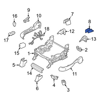 Mazda OE - Seat Track Cover