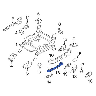 Mazda OE - Left Lower Outer Seat Track Cover