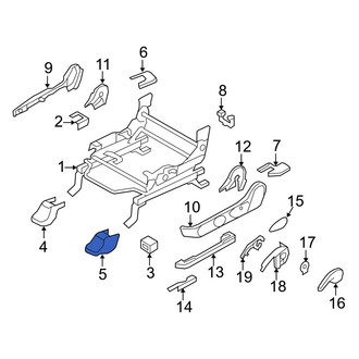 Mazda OE - Left Inner Seat Track Cover