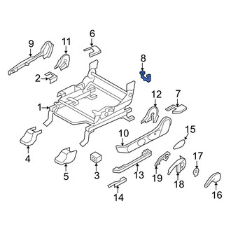 Mazda OE - Left Seat Track Cover