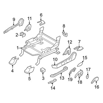 Mazda OE - Seats & Tracks - Tracks & Components (Driver Side, W/O Power)