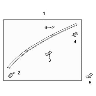 Mazda OE - Roof - Exterior Trim (W/O Sunroof)