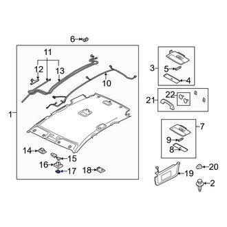 Mazda OE - Map Light Lens