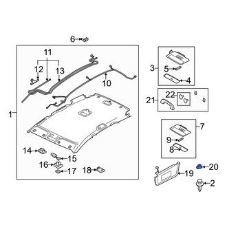 Mazda OE - Sun Visor Bracket