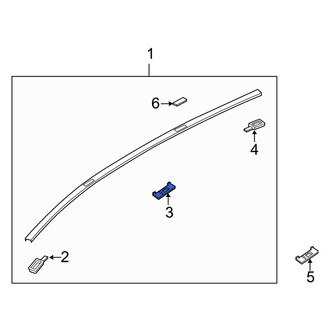 Mazda OE - Center Roof Molding Cap