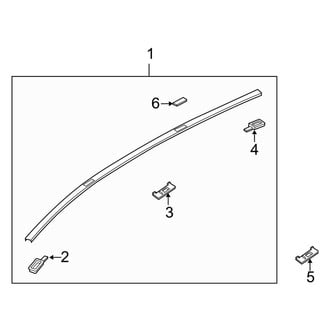 Mazda OE - Roof - Exterior Trim (With Sunroof)