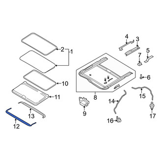 Mazda OE - Sunroof Deflector