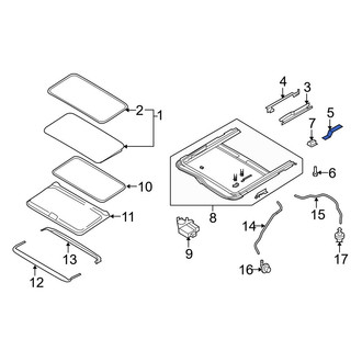 Mazda OE - Sunroof Frame Bracket