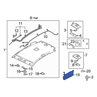 Mazda OE - Left Sun Visor