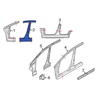 Mazda OE - Left Body B-Pillar
