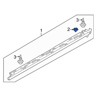 Mazda OE - Front Rocker Panel Molding Clip