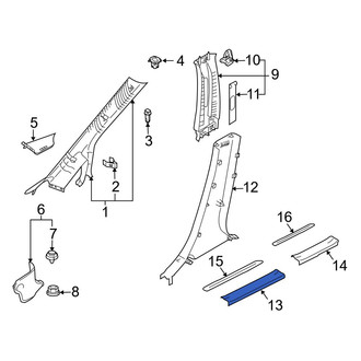 Mazda OE - Front Left Inner Door Sill Plate