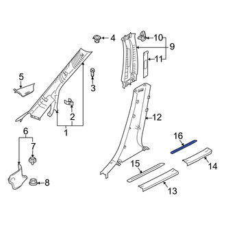 Mazda OE - Rear Right Inner Door Sill Plate