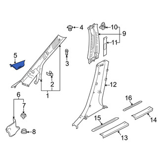 Mazda OE - Left Lower Body A-Pillar Trim Panel