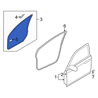 Mazda OE - Front Left Door Seal