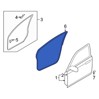 Mazda OE - Front Left Door Seal