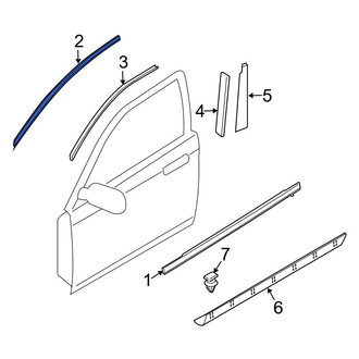Mazda OE - Front Left Door Reveal Molding