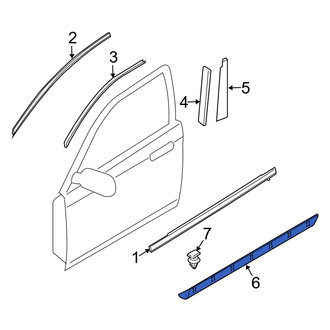 Mazda OE - Front Left Door Molding