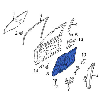 Mazda OE - Rear Right Door Panel Carrier