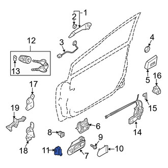 Mazda OE - Front Left Door Lock Switch