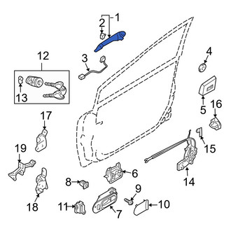 Mazda OE - Front Left Outer Exterior Door Handle