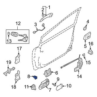 Mazda OE - Inner Interior Door Handle Grommet