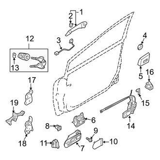 Mazda OE - Front Door - Lock & Hardware