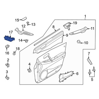 Mazda OE - Front Left Door Window Switch